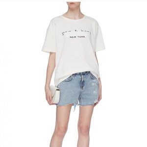 Rag and Bone Logo Tape Tee size small